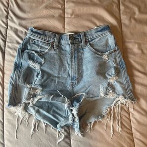 Abercrombie Curve Love High Waisted Mom Shorts